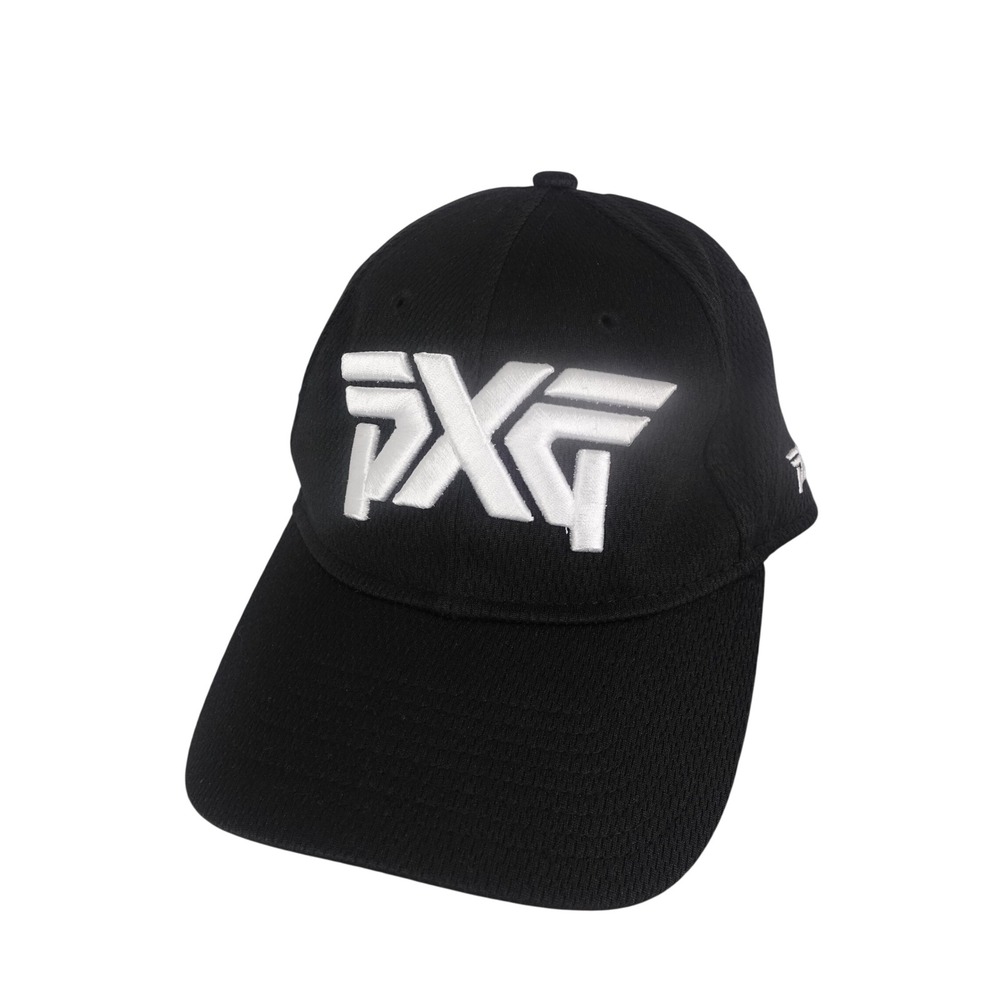 PXG Golf Hat New Era 9TWENTY Adjustable Strapback Black White‎ Logo Mens Cap